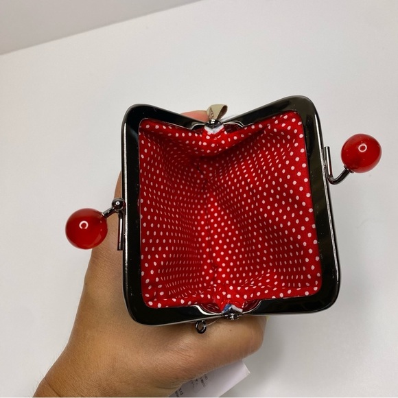 NWT GAMAGUCHI -- WOMANS GRAY FABRIC COIN PURSE: BOSTON TERRIER / FRENCH … - Picture 6 of 6